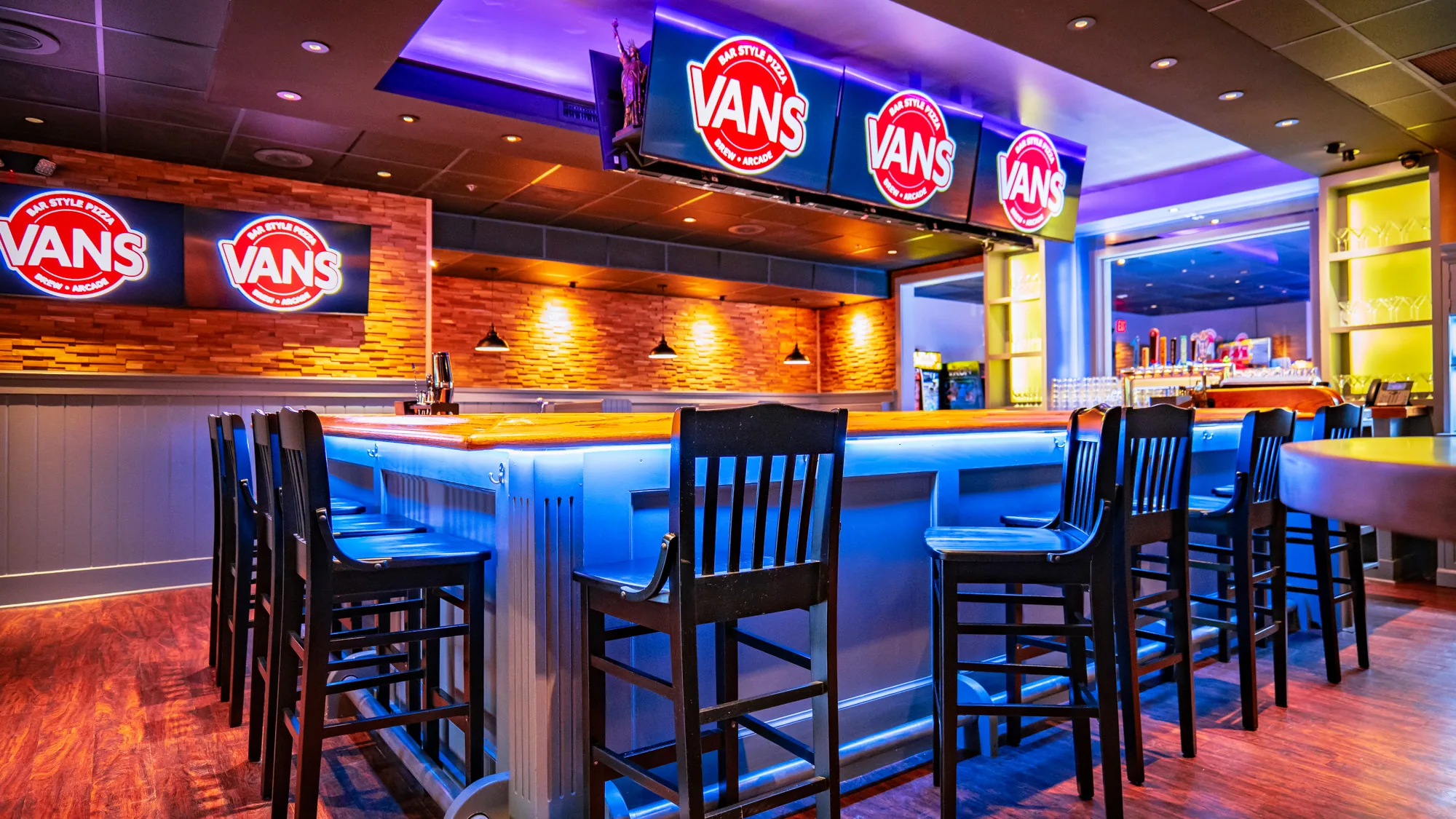 The bar at Vans Craft Kitchen in Danbury