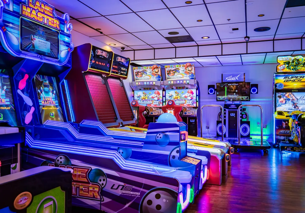 The arcade at Vans Craft Kitchen in Danbury